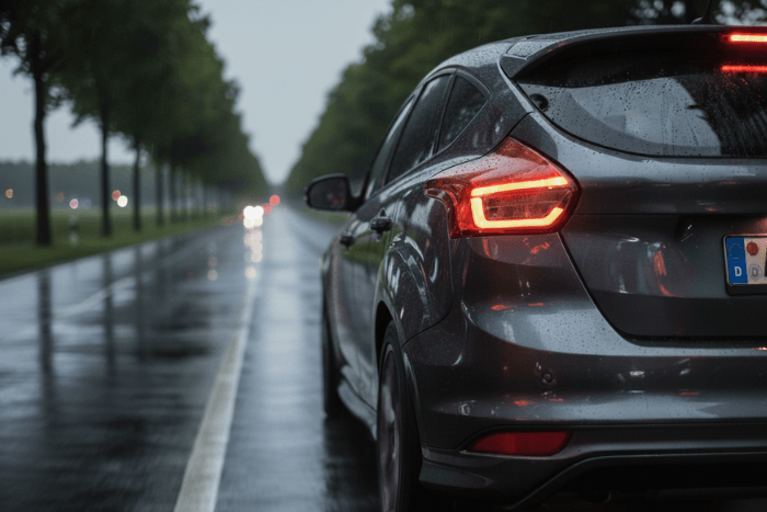 Ford mit Rückleuchten